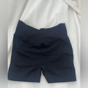 Shein criss cross biker shorts!